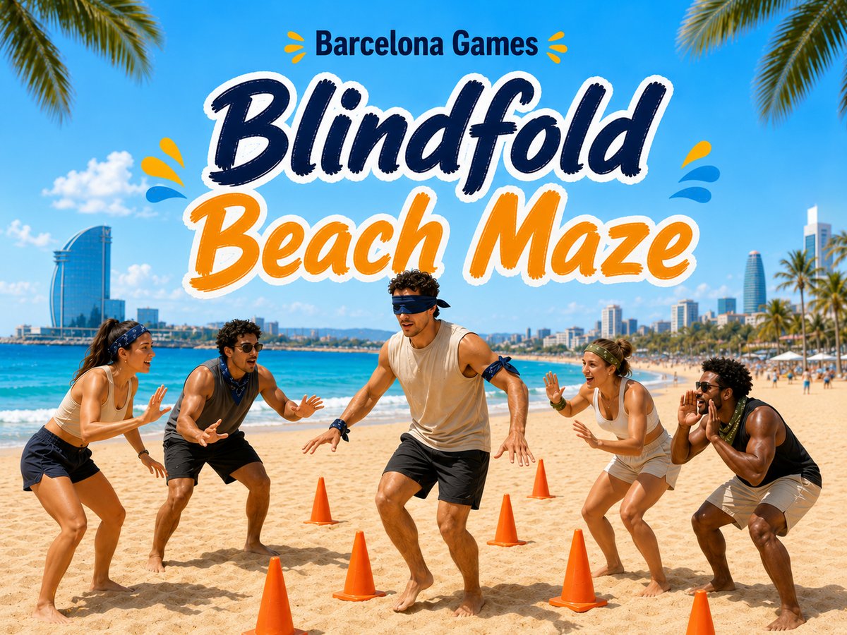 Blindfold Beach Maze poster